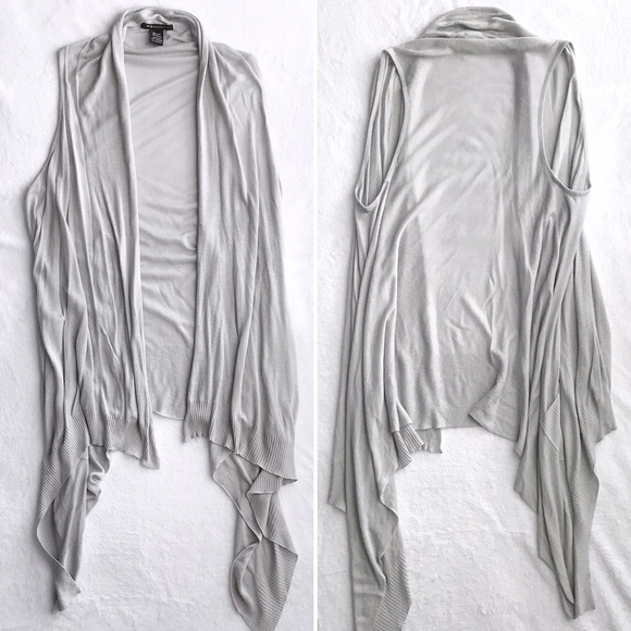 BCBGMaxAzria Gray Knitted Vest - Picture 1 of 6
